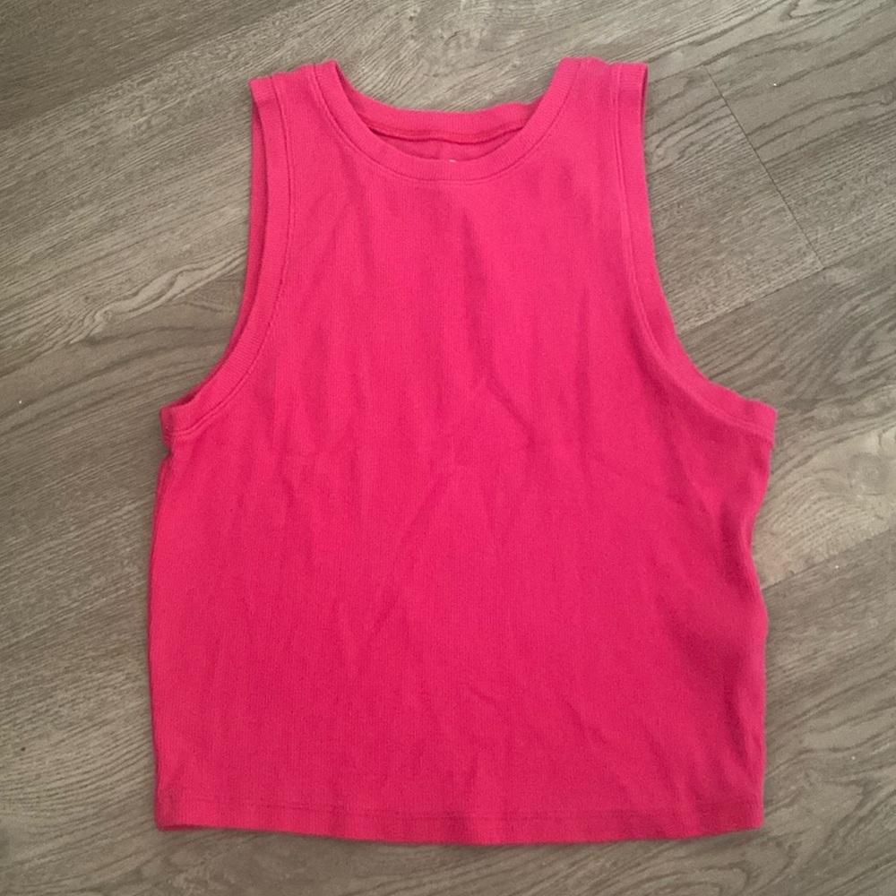 Hollister, hot pink tank top size medium